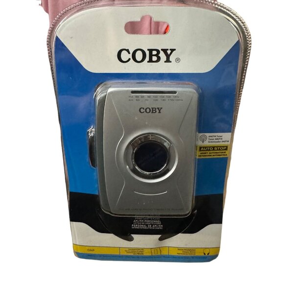 Coby Personal AM/FM Radio AM FM Tuner Headphones Portable - Picture 1 of 9